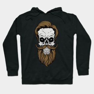 beard skull Hoodie